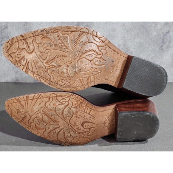 Patricia Nash Boots Black Suede Bergamo Pull On Cowboy Western Rodeo Women's 8 - Picture 7 of 11